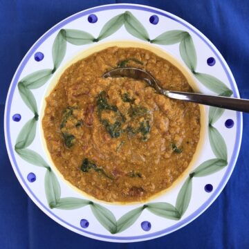 If there is a soup for Summer, this is it! Summer is for healing and this is a healing soup with Turmeric. This Golden Lentil Soup is amazingly creamy, rich, tasty, and healthy soup – a Golden soup!  Lentils are the star here; however, Turmeric plays an important role in giving this soup the amazing yellowish-orange-golden color.  Turmeric is a natural anti-inflammatory so not only does it bring flavor and color, but it also has healing benefits! 