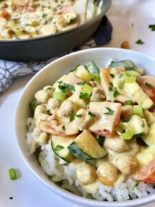 Vegetarian Curry Bowl with Chickpeas