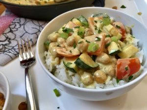 Vegetarian Curry Bowl with Chickpeas