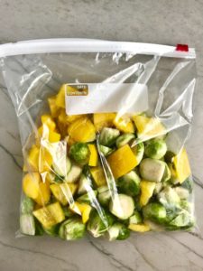 This One Pan Italian Sausage and Eggs is LOADED with flavors and textures. You get the salty Italian Sausage, sweet bell pepper, creamy potatoes, sweet and juicy tomatoes, meaty brussel sprouts, creamy eggs, and salty, nutty cheddar cheese. Best of all, the entire meal cooks on one large pan!