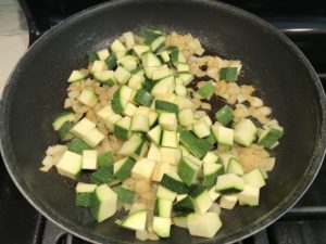 Chicken, Zucchini, Rice Casserole is a creamy and flavorful recipe filled with different textures from the mushrooms, onion, zucchini, chicken, and rice. It's also incredibly easy to make as it all comes together in one skillet.