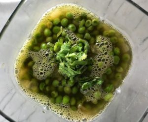 Creamy, sweet, fresh, with a kick...this Zesty Pea Soup with Spring Peas, Jalapeño, and Mint is a delicious new take on Pea Soup recipes! You get the sweet spring flavor of the peas with the cool fresh mint, followed by the peppery kick from jalapeño that leaves a wonderful warmth (not spicy-hot) feel in your mouth.