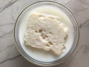 Gluten Free Bread is used as the thickener in this creamy Walnut Sauce with Ricotta and Parmesan Cheese.