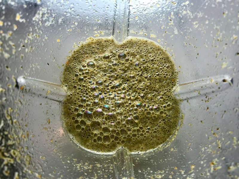 Broccoli soup blended in blender for a Light Slow Cooker Creamy Broccoli Soup. This is easy, comforting, and delicious! With Carrots, Broccoli, Onion, Garlic, and Oregano, this is one flavorful soup. And, there is no heavy cream, just milk and a little half and half mixed with cornstarch, so it's healthy and gluten free!