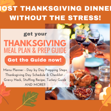 The ultimate Thanksgiving Meal Planner Printable for a No-Stress holiday! Planning tips, menu, turkey tips, 7-day prep checklist, & more!